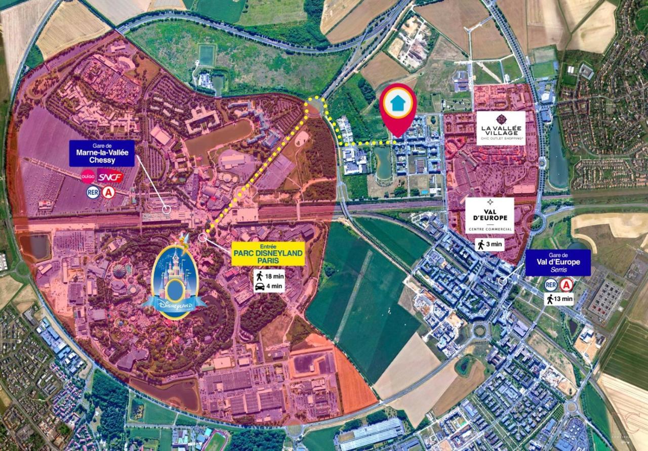 Disneyland-Paris, 4Pers Wifi, Parking, Serris Exterior foto